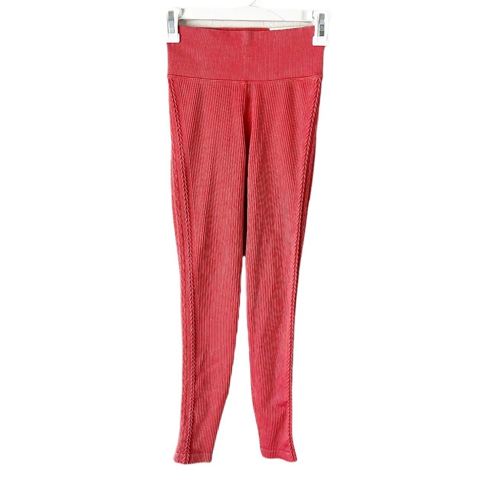 Aerie Offline Seamless Cable High Rise Braided Ribbed Leggings Size Small NWT